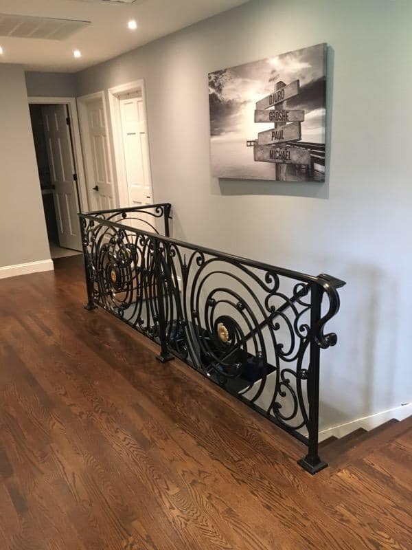 Interior Scroll Railing
