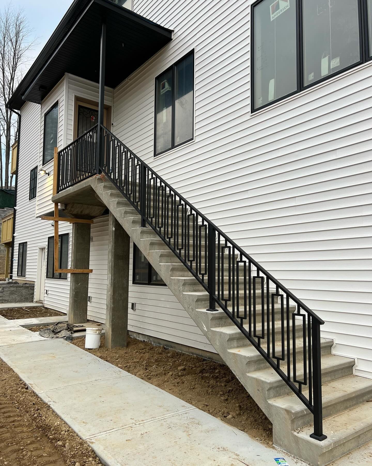 Side Entry Stair Rail