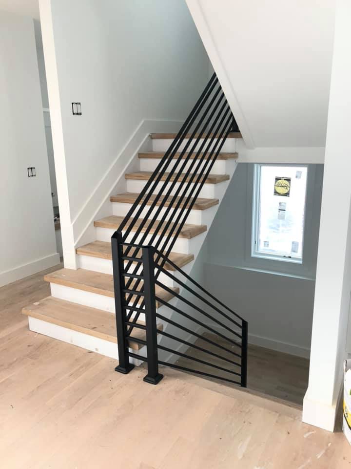 Steel fabrication stair railing